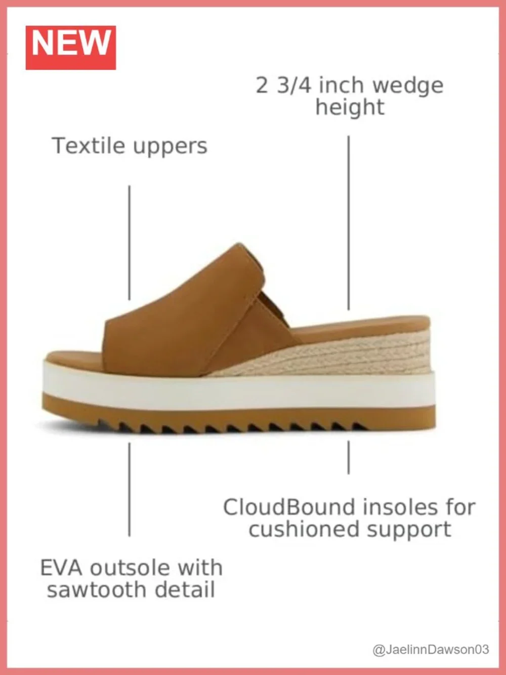 TOMS Diana Mule Wedge Sandals Size 8 Brown